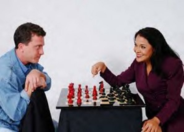 Guy Merola plays Anatoly and Jade Stice, Florence, in Diamond Head Theatre's production of 'Chess', a tale of international intrigue.